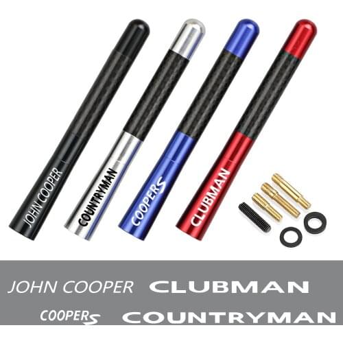 12cm Carbon Fiber Car Radio Antenna For Mini John Cooper Countryman Clubman Coopers Auto Roof Aerial Enhanced Signal Accessories