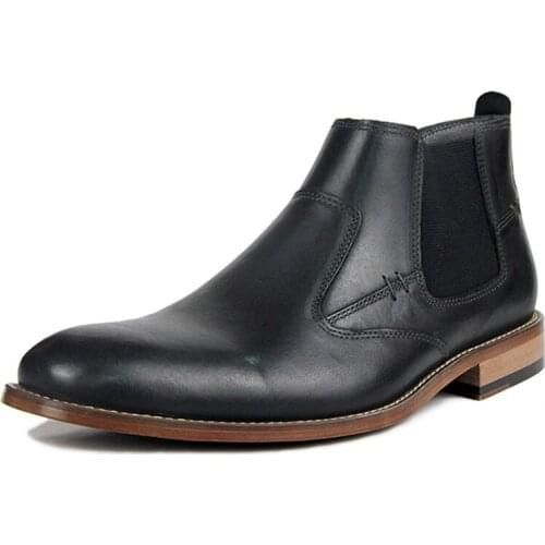 Chelsea Winter Snows Mens Boots Shoes Best Genuine Leather Non-Slip Fashion Designer Work Business Boots Men Shoes