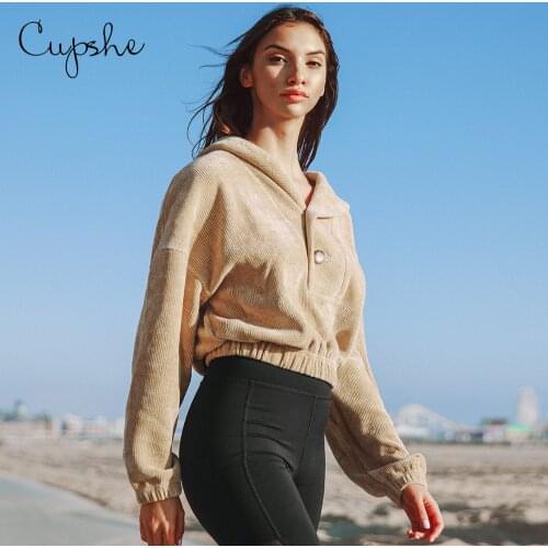 CUPSHE Women's Short Hoodies