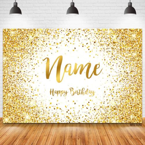 Birthday Party Photocall Gold Glitter Dots Decoration Baby Child Girl Wedding Photography Backdrops Background For Photo Studio
