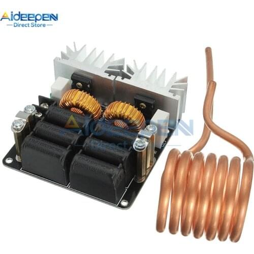 12V-48V 1000W 20A ZVS Low Voltage Induction Heating Bboard Power Supply Module Flyback Driver DIY Board Module With Heater Coil