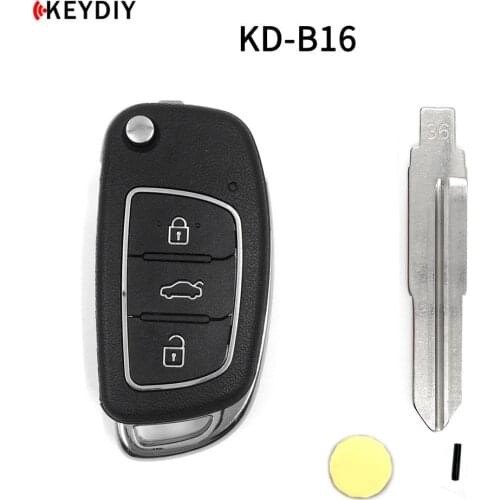 KEYDIY KD B16 Car Key For Hyundai KD900/KD-X2/KD MINI Key Programmer B Series Remote Control with 33#/36#/50#/77# Blade