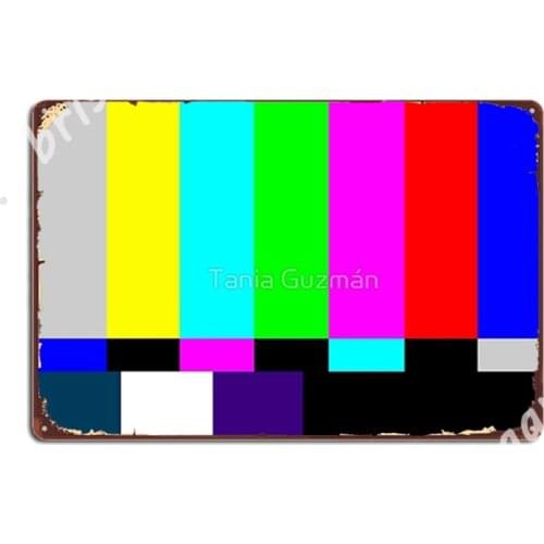 No Signal - Tv Metal Signs Cinema Garage Party Plaques create Tin sign Posters
