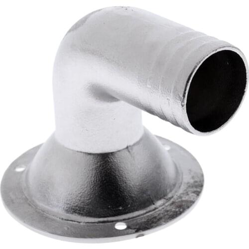 Marine Grade 316 Stainless Steel Boat Deck Drain 1-1/4" 90 Degree For Boat, Yacht, Sailboat