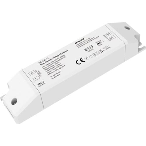 New Led Triac Dimming Driver AC 200V-240V Input,12V 12W Output Constant Voltage PWM Leading Trailing Edge ELV Push Push Dim
