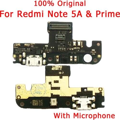 Original USB Plug For Redmi Note 5A Prime Charger Board Flex Cable For Redmi Note 5A Charging Port Dork Connector Spare Parts
