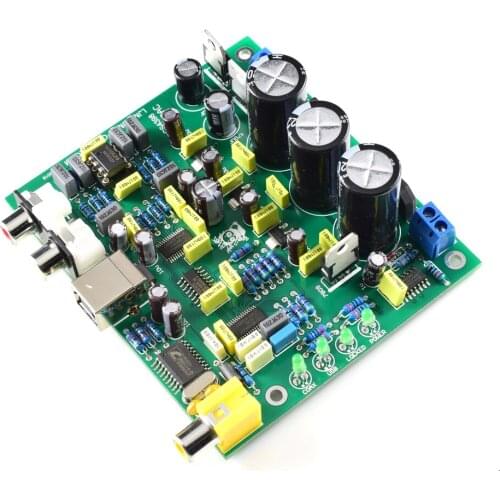 CS4398 CS8416IC DAC Board with USB Coaxial 24/192K Decoder Board AC 15V LJM