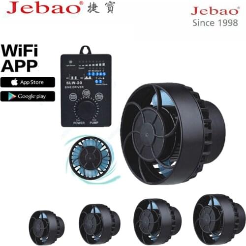 Jebao SLW 5 10 20 30 SLW10M 20M 30M Wifi APP Control Aquarium Marine Tank Wave Maker Submersible Water Pump with Controller