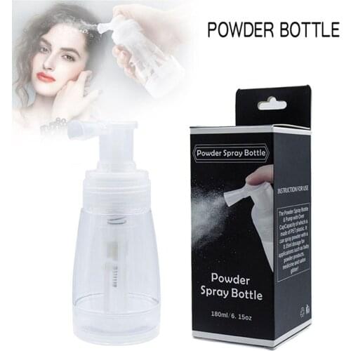 180ml Hair Salon Powder Spray Pump Empty Refillable Sprayer Container Dispenser with Locking Nozzle Hairdressing Styling Tools