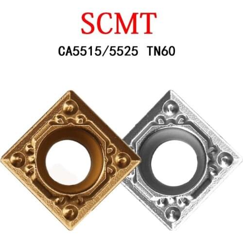 SCMT SCMT09 SCMT09T304HQ SCMT09T308HQ CA5525 CA5515 TN60 CNC Inserts 10PCS Square Inside Hole Turning Tool Machine Tool Grain