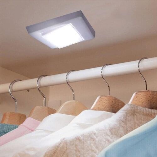 Mycyk 3W COB LED switch on and off indoor lighting corridor childrens room night light Potable 2 LED Closet Lights Battery Powe