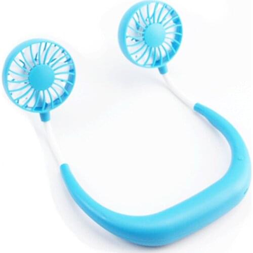 USB Portable Fan Hands-free Neck Hanging USB Charging Mini Portable Sports Fan 3 gears Usb Air Conditioner