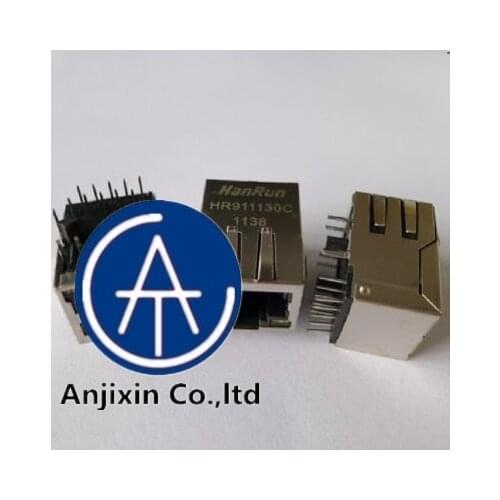 10pcs 100% orginal new real stock HR911130C HY911130C with light and shrapnel RJ45 Gigabit Ethernet port horizontal filter