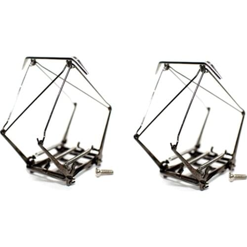 2Pcs HO Scale 1:87 Electric Traction Locomotive Pantograph Arm Bow Train Arm Bow Pantograph Alloy Powered for bachmann