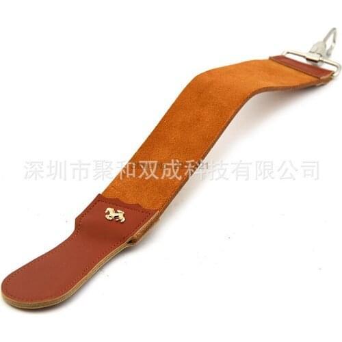 By dhl 20pc Hot Professional Barber Shaving Leather Strop Double Layer Razor Cloth Sharpener Strap tools