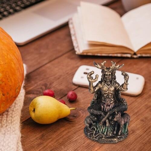 5 Inch Cernunnos Celtics Horned God of Animals Resin Statue The Underworld Statue for Home Garden Decoration can CSV