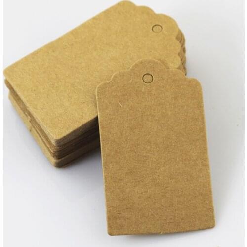 5000pcs/lot 3x5cm Kraft Vintage Paper Tag Gift Box Tags Wedding Favor Box Hang Tags Party Labels DIY Crafts Cloth label