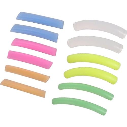 6 Pair Silicone Eyelash Perm Mat Colorful Reusable Curler Rods Toolfor