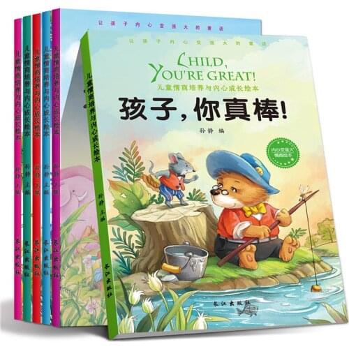 6PCS/SET Positive Discipline Children’s EQ Education Boys and Girls Good Habits Training Chinese Story Picture Book Age 2-6