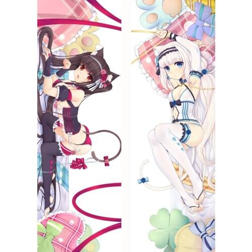 Anime Dakimakura Body Neko Para chocola&vanilla 150x50cm 100x35cm Pillow Case Cover Manga 1