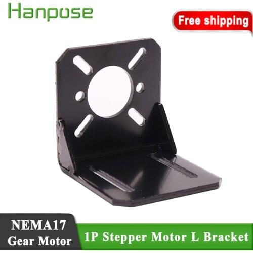 Free shipping Nema17 Stepper motor for 3D PRINTER Reduction gear motor mount L bracket 42 mounting bracket