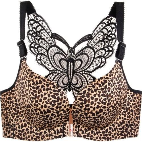 Sexy Seamless Front Close Bra Butterfly Adjustable Push Up Bra Plus Size Bras for Women big size bra