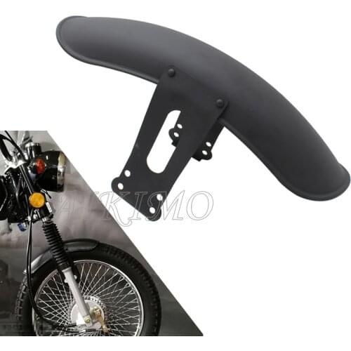 Black Metal Motorcycle Front Fender MudGuard Cover Protector Fit For Honda CG125 125 250 Retro Modification Motor Splash Guard