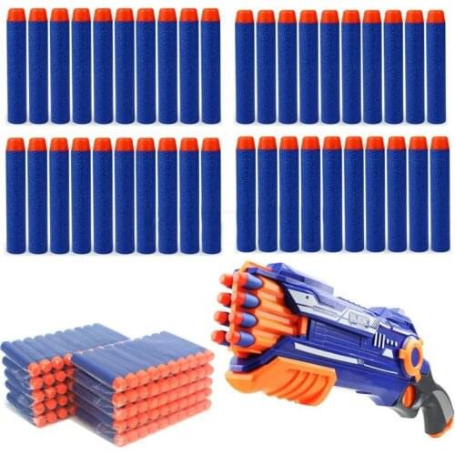 Refill Darts Bullets For Nerf N-strike Elite Series Blasters Children Toy Gun Blue Soft Bullet Foam Guns Accessories