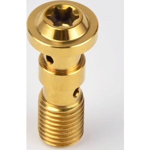 M10X1.0,M10X1.25 Bolt Titanium Alloy T40 Flange Head Universal For Motorcycles Titanium Alloy Bolt Dual Hole T40 Flange Head