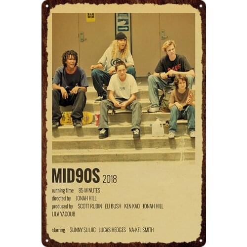 Vintage Classic Movie TV Show Metal Sign E.T/Pulp Fiction Retro Poster Tin Sign Wall Stickers For Living Room Home Art Decor