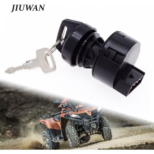 1 Set 4 Pin Motorcycle Ignition Key Switch Start Engine Lock With 2 Matching Keys For Polaris Worker 500 Predator 500 2003-2007