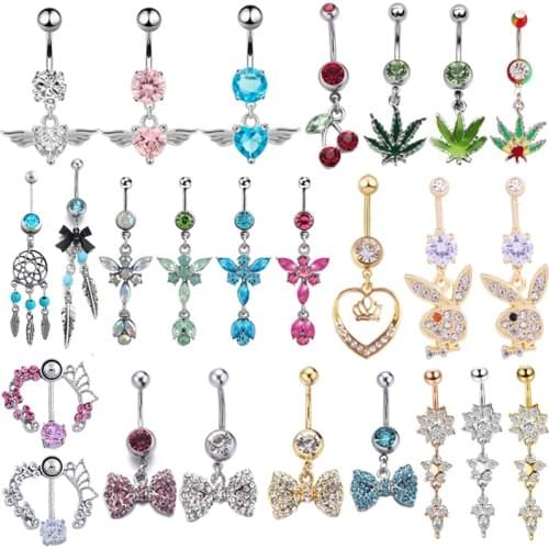 1PC New Arrival Pendant Belly Button Rings Sexy Body Piercing Bars Piercings Navel Piercing Gothic Fine Jewelry Wedding Jewelry
