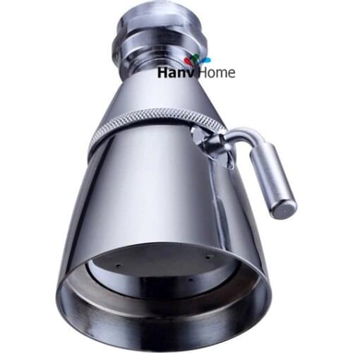 360 Rotation 2 Function Chrome Finished Saveing Water Rainfall Showerhead Round Shower Head Body Sprayer Jet Ball Connector