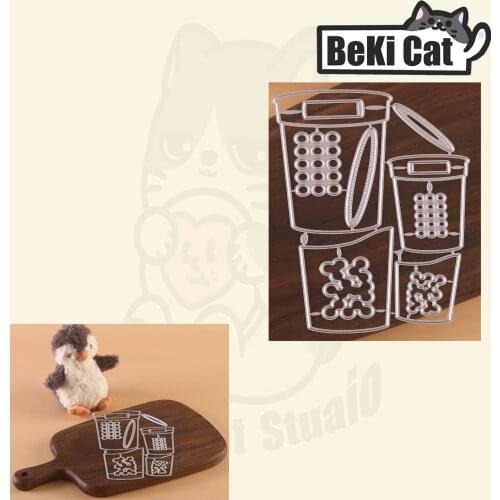 Bubble Tea Metal Cutting Dies Stencils for DIY Scrapbooking photo album Decorative DIY Paper Cards