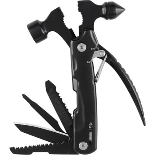 Multi Tools Plier Hand Tools Set Wire Stripper Hammer with Knife Foldable Saw File Screwdriver Outdoor Camping Tools