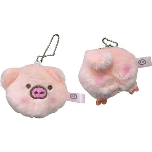 Cartoon Pig Design Plush Stuffed Doll Bag Sweater Brooch Pin Pendant Decoration