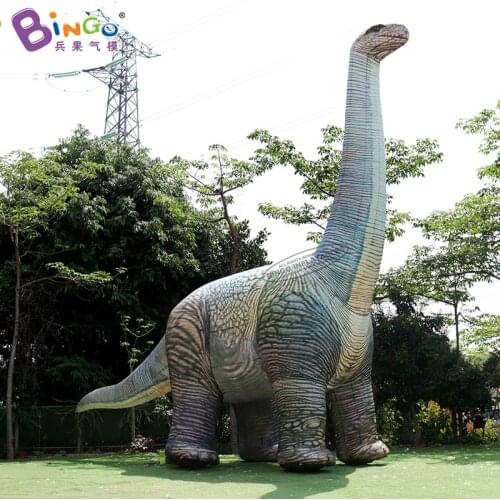 Customized Cartoon 10 Meters Inflatable Dinosaur For Park Decoration / Giant Outdoor Inflated Brachiosaurus - BG-C0515