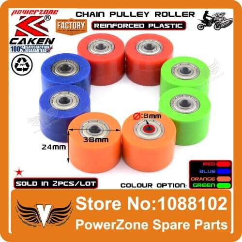 8mm Drive Chain Pulley Roller Slider Tensioner Wheel Guide Fit Dirt Bike Motorcycle Quad ATV CRF YZF KTM RMZ KLX Free Shipping