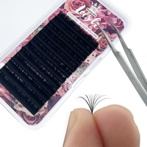 Wholesale 8-20mm High Quality Synthetic Auto Fan Eyelash Extension Lash Extensions Fast Fanning Individual Esay Fanning