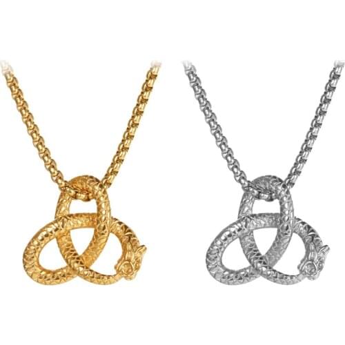BONISKISS Pendant Necklaces for Women Men Gold Silver Color Jewellery Stainless Steel Necklaces Mens Necklace 2020 Wholesale