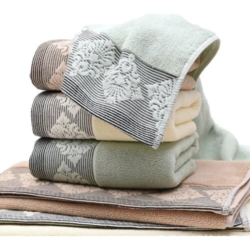 3pcs Quick Drying Cotton/ Polyester Towel Printing Face Hand Bath Cloth Bathroom Absorbent 35*75cm Home Gift