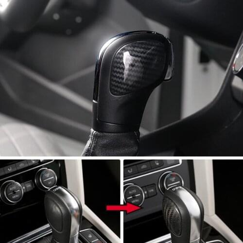 Gear Shift Knob Lever Handle Head Cover Trim For Tiguan Polo Touran Golf 6 7 R Passat B7 B8 CC R20 MK6 Car Accessory