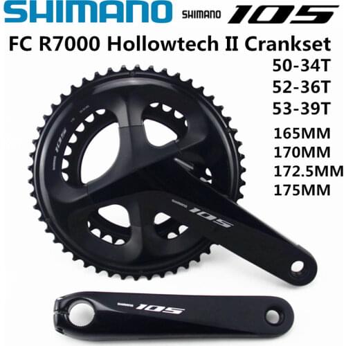SHIMANO 105 R7000 HOLLOWTECH II CRANKSET FC R7000 Crankset 2x11-Speed 50-34T 52-36T 53-39T 165MM 170MM 172.5MM 175MM 5800