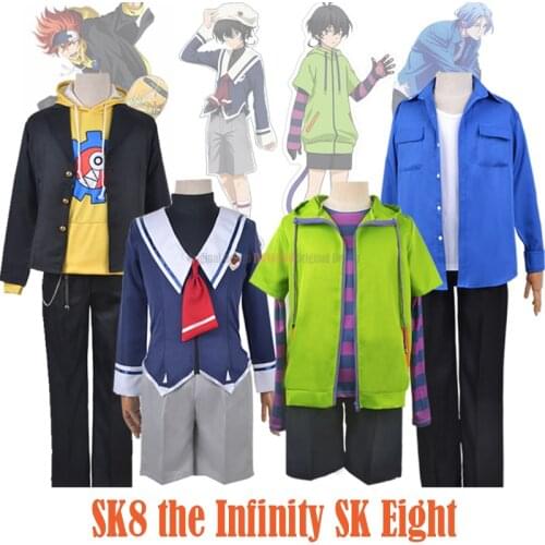 SK8 Miya Hoodies Cosplay Costume the Infinity SK Eight Kyan Reki Cosplay Costumes Chinen Miya Wigs SNOW Langa Party Outfits
