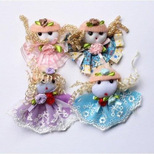 LITTLE STOCK 20pc/lot Lovely Girls Pink Dress Girls Hair Clips USUAL Quality Fabric Kids Peach Flower Hairpins Wholesale