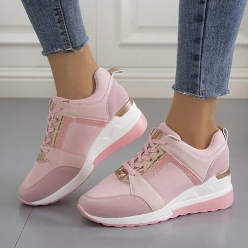 Ladies Sneakers Casual Sneakers Womens Breathable Lightweight Shoes Women Platform Chunky Sneakers Women Plus Size For Shoes