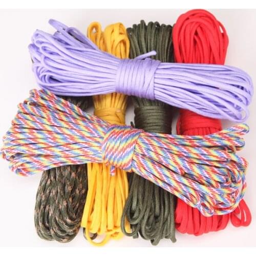 100FT New Colors 550 Paracord Cord Lanyard Rope Mil Spec Type III 7Strand Climbing survival equipment