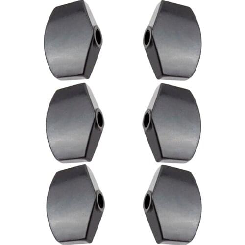 6pcs/Pack Electric/Acoustic Guitar Metal Tuner Tuning Pegs Large Button Cap Guitar Parts