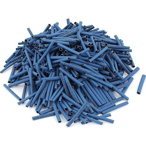 600Pcs 2mm/2.5mm/3mm 2:1 Heat Shrink Tube Sleeving Wrap Wire Kit Blue