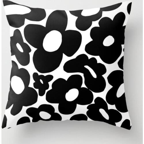 60s 70s Hippie Flowers Decorative Pillow Cushion Covers Square Pillowcase for Sofa Cotton Linen Pillow Cover